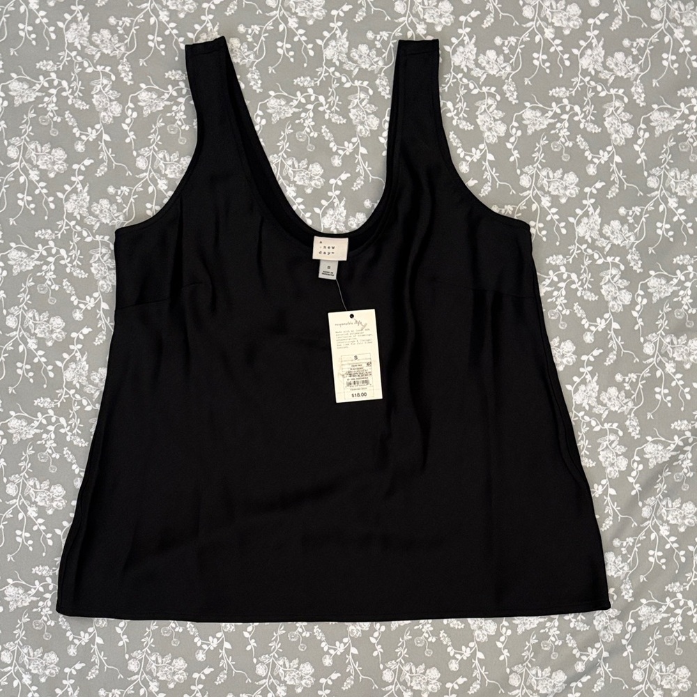 a new day Black Tank Top